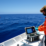 **

A diverse group of scientists from different countries are working together on a research vessel. They are deploying underwater drones to monitor coral reefs. The scene takes place during the day with clear skies and blue water. The scientists are wearing appropriate field gear and using advanced technology. Focus on collaboration and shared expertise. Safe for work, appropriate content, fully clothed, professional, perfect anatomy, natural proportions, high quality.

**